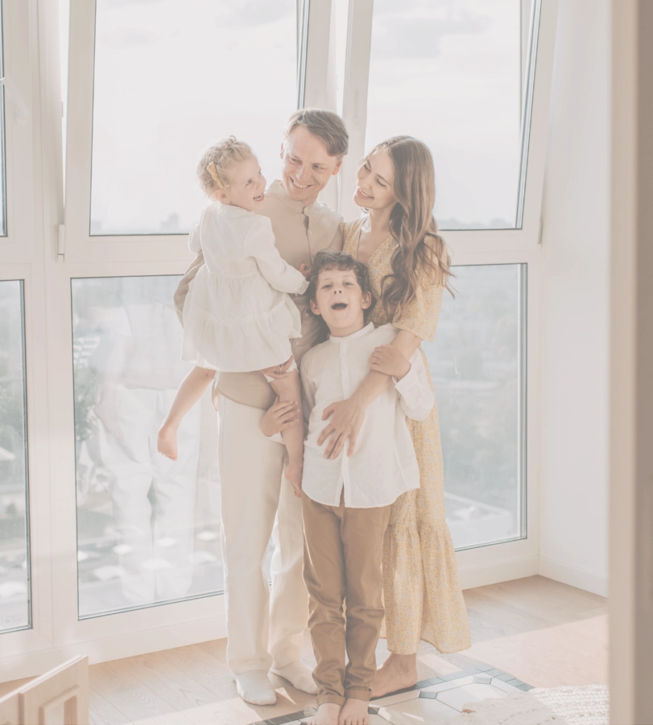 Happy family using professional nanny services in Czech Republic