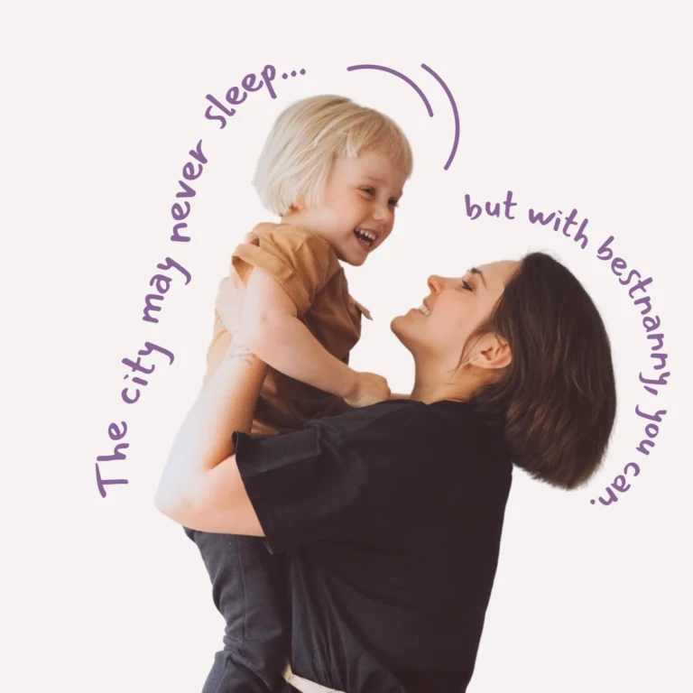 Mother lifting her child, representing trusted nanny from bestnanny